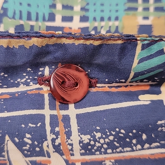 Vintage Stunt Collections 100% Silk Button Front with Shoulder Pads - Picture 7 of 13